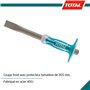 Total Tools - Coupeur à froid - Pointe 305 x 25 mm x base 19 mm - Ciseau de maçon pour couper du fer ou de la pierre avec un mar