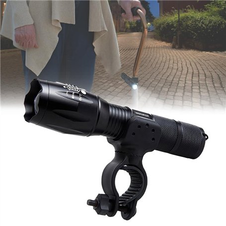 Kit porte - canne et lampe de poche LED pour rouleaux d'entraînement