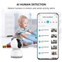Xiaomi Mi Smart Camera C300 Caméra Surveillance WiFi Intérieure Caméra 360°, Détection Humaine AI Suivi Intelligent Sirène Audio