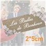 50Pcs Bulles Stickers Mariage Romantique Etiquette Adhésive Imperméable Autocollant Bouteille Bulle Savon Flacon Décoration Bull