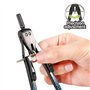 KEYROAD Compas en métal - 1 pièce - Multicolore - Idéal pour l'école - Réglage rapide