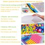 Creative Mosaique Puzzle 296pcs Bloc de Construction Magnétique Jeu de Construction Colorée Jouet Educatif DIY Assortiment de Co