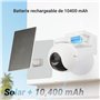 EZVIZ 4K(8MP) Caméra Surveillance WiFi Extérieure sans Fil + 5W Panneau Solaire, Détection de Personnes/Véhicules, Caméra Solair