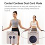 Xiaomi Corde à sauter intelligente – Suivi précis, sans fil et filaire, écran intelligent, analyse de fitness, Bluetooth 5.0, US