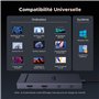 UGREEN Revodok Pro 2102 10Gbps Hub USB C Double HDMI 4K 60Hz Extension 2 Écrans 10 en 1 Docking Station Accueil Adaptateur RJ45 