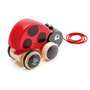 Hape Coccinelle Jouet en Bois Enfant 18 Mois - Jouet à Tirer et Pousser - Motricité, Imagination & Dextérité de l'enfant - Jouet