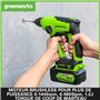 Greenworks 24V Brushless Perceuse à Percussion 1.2 Joule Outil Rotative SANS FIL SDS Plus Heavy Duty 4 Modes Sélecteur Poignée A