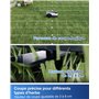 ECOVACS Goat O800 RTK Robot Tondeuse sans Fil périphérique 800 m², RTK+Vision Améliorée par Lidar, Cartographie Automatique, Pas