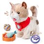 Interactif Électronique Chat en Peluche Jouet pour Enfants