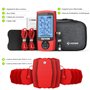 AUVON TENS electrostimulation appareil avec sac en EVA, Électrostimulateur musculaire rechargeable contre la douleur avec 24 pro