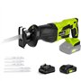 SnapFresh Scie Sabre Sans Fil –Scie Recipro Alternative 20V Scie Egoîne Boucher électrique pour coupe du bois