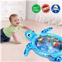 Forme de Tortue Tapis d'Eau Gonflable pour Bébé, Éveil et Poisson, Tummy Time Mat de Ventre Animaux, Stimulation de la Croissanc