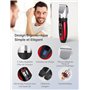 GHB Tondeuse Cheveux Hommes Tondeuses à Cheveux Professionnel Sans Fil Rechargeable avec 7 Peignes et 2 Batteries au Lithium pou