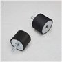 Create idea Lot de 4 amortisseurs M8 - 40 x 30 mm - Isolateur anti-vibrations - Mâle/femelle - Silencieux - Pour compresseurs d'