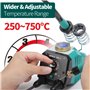 YIHUA 939-VI Kit de Pyrograveur sur Bois à Deux Stylos avec 23 Pointes en Fil de Formes Variées Stylo de Pyrogravure Détachable