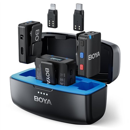 BOYA Microphone cravate sans fil pour iPhone
