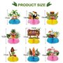 GEBETTER 9Pcs Centre de Table en Nid d’Abeille Décoration Accessoire Hawaïenne Luau pour Fête Tropicale Plage
