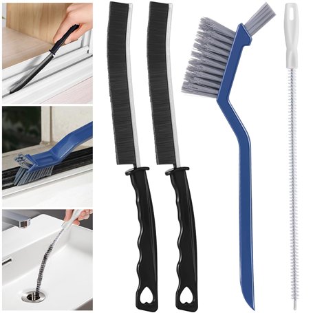 4 Pièces Brosse de Nettoyage des Interstices