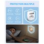 LENCENT Prise Secteur Multiple, Chargeur Multiprises avec 1 Sortie AC, 1 USB C et 3 Ports USB, Murale Electrique Compatible avec