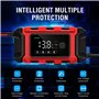 Husgw Chargeur Batterie Moto 6A 12V, Chargeur de Batterie Voiture avec Écran LCD, Multi-Protection Chargeur Batterie avec Répara