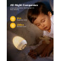 MediAcous Veilleuse Pour Enfant, Veilleuse pour Bébé avec Socle de Chargement Stable, Lampe Nuit à Dimmable pour L'allaitement a