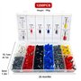 LUZOON Sertissage Embout, Embout de Cablage 1250 Cosses 0,5-10mm² Pince à Sertir Kit Outil de Sertissage à Sertir pour Bornes de