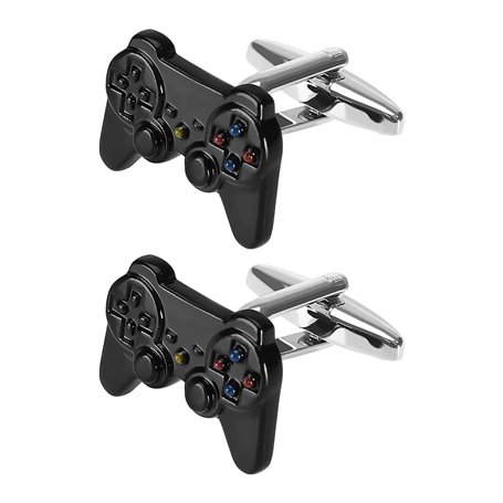 Be In Your Mind 2pcs Boutons de Manchette Contrôleur de Jeu - Poignée de Manette de Jeu en Cuivre - Accessoires de Mariage pour