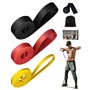 Victoper Bande Elastique Musculation(Lot de 3) Élastique Musculation Traction avec 3 Niveaux de Résistance