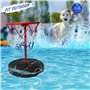 Panier de Basket-Ball de Piscine, Panier de Basket-Ball de Piscine Portable en Métal Flottant en Plastique de 35 Cm de Hauteur, 