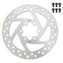 Disque de Frein 140mm 6 Trous Scooter électrique Disque de Frein Dissipation Thermique en Acier Inoxydable avec Vis pour Remplac
