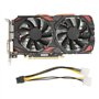 Oreb Carte Graphique RX 580, Carte Graphique de Jeu 8 Go GDDR5 256 Bits, 16 PCI Express 3.0, 2 Ventilateurs de Refroidissement,