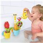 40218 - YOOKIDOO Jardin Éphémère – Jouet Bain bébé sur Le thème du Jardin- Jeu Bain et Douche - Arrosoir, Escargot, Fleurs - Cad