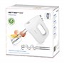 EMERIO HM-124178 Batteur électrique avec 6 vitesses 250 W et bouton turbo Fouet extra long + crochet pétrisseur en acier inoxyda