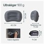 Trinordic Oreiller Gonflable Ultraléger pour Le Camping – Housse Extra Douce et Vanne Réglable – Oreiller de Voyage Confortable