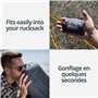 Trinordic Oreiller Gonflable Ultraléger pour Le Camping – Housse Extra Douce et Vanne Réglable – Oreiller de Voyage Confortable