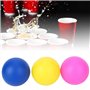 Shanrya Lot de 6 balles de Jeu en PVC - Décoration de Jeu pour la Maison - Accessoire de Raquette de Plage en Plein air (Rouge, 