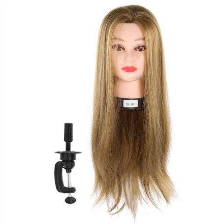 Tête de Mannequin avec 100% de Cheveux Humains