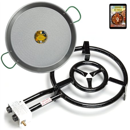 COMBOI Poêle à paella au gaz butane 40 cm