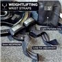 Bullstep - Sangle de Tirage Musculation | Lifting Straps | Bande de Tirage Musculation | Sangle Musculation Poignet Halterophili
