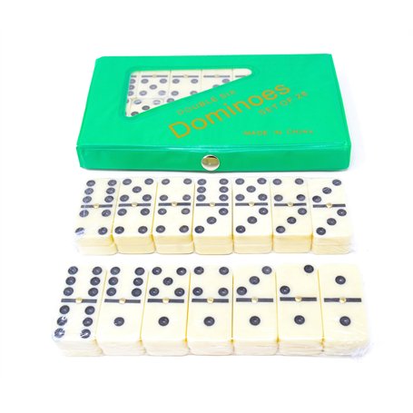 Boîte de voyage professionnelle avec 28 dominos 5 x 2