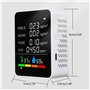 Moniteur de qualité de l'air 6 en 1 avec capteur de formaldéhyde Détecteur de pollution Capteur HCHO TVOC PM2.5/PM10 Moniteur de