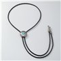 LeeCAE Bolo Tie Western Vintage - Cravate de Cowboy Turquoise, Amérindien pour Hommes - Nœud Papillon Occidental - Noir