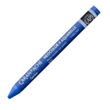 Caran d'Ache Neocolor II 260 Lot de 10 boîtes de cire soluble dans l'eau pour papier