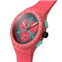 Swatch Montre Paradiso KINETIKO, rouge, Moderne