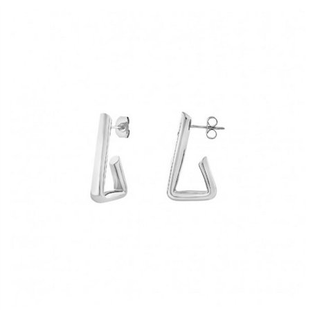 Breil Flow TJ3576 Boucles d'oreilles en acier inoxydable Argenté Longueur 2