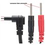 2 câbles de connexion StenUp pour électrodes TENS/EMS | Compatible avec les électrodes filaires | Convient aux électrostimulateu