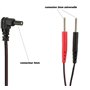 2 câbles de connexion StenUp pour électrodes TENS/EMS | Compatible avec les électrodes filaires | Convient aux électrostimulateu