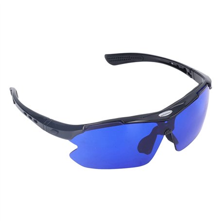 Lunettes de Recherche de Balle de Golf Lunettes de Golf Lentille Bleue Stockage Facile PC pour Parcours de Golf