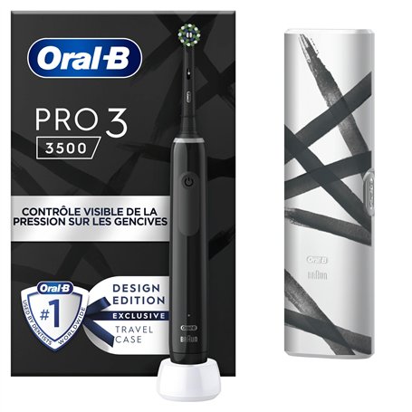 Oral-B Pro 3500 Brosse À Dents Électrique Noire