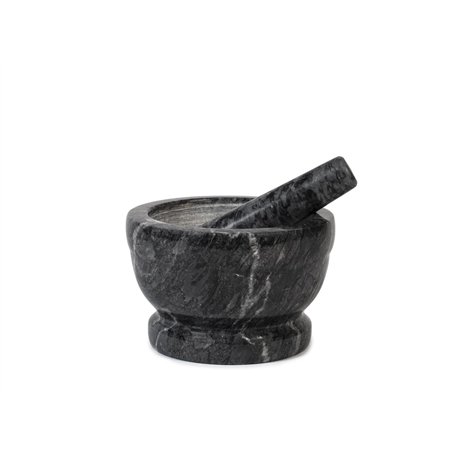 HOME 9716218 Mortier en marbre avec pilon